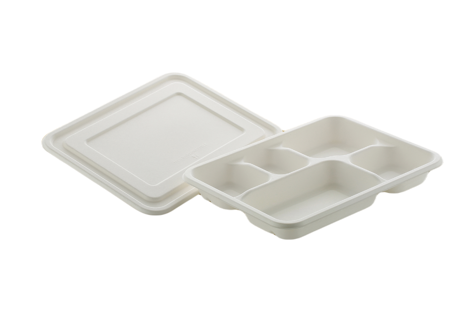 5 COMPARTMENT MEAL TRAY & LID