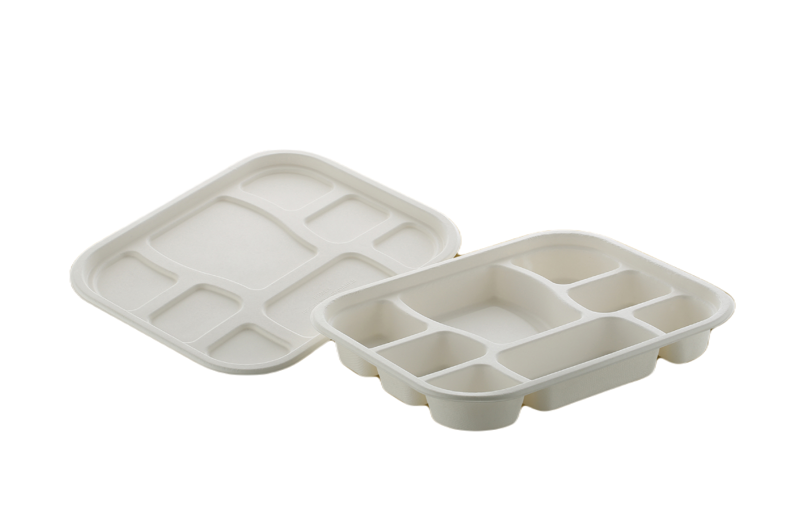 8 COMPARTMENT MEAL TRAY & LID